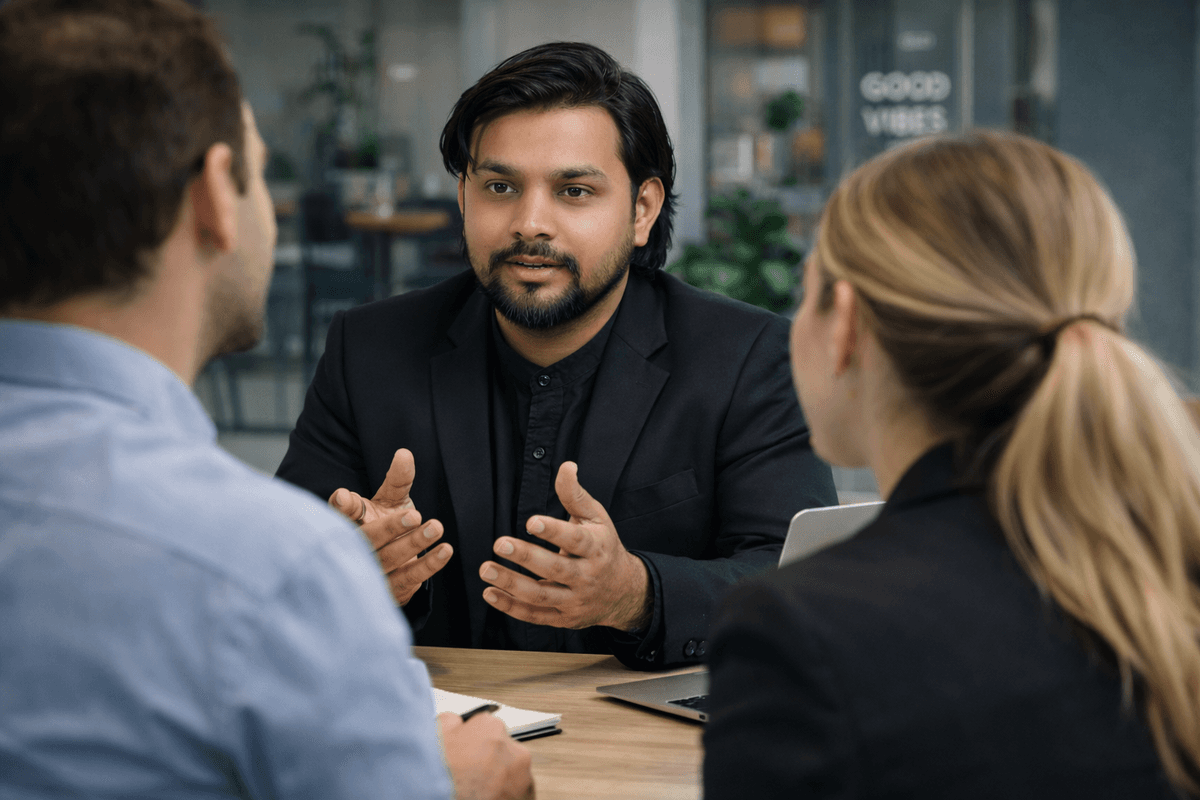 RecSkills Managing Partner with Clients